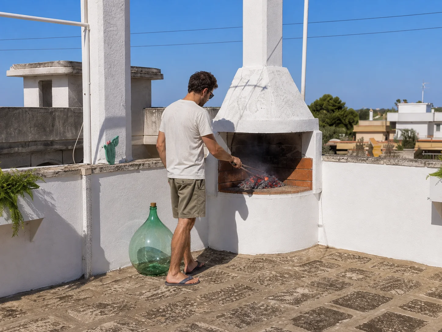 Barbecue sulla terrazza di Tallulah Relax